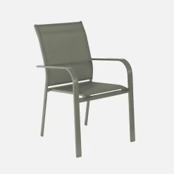 Conjunto de jardim com mesa extensível em alumínio com 12 cadeiras