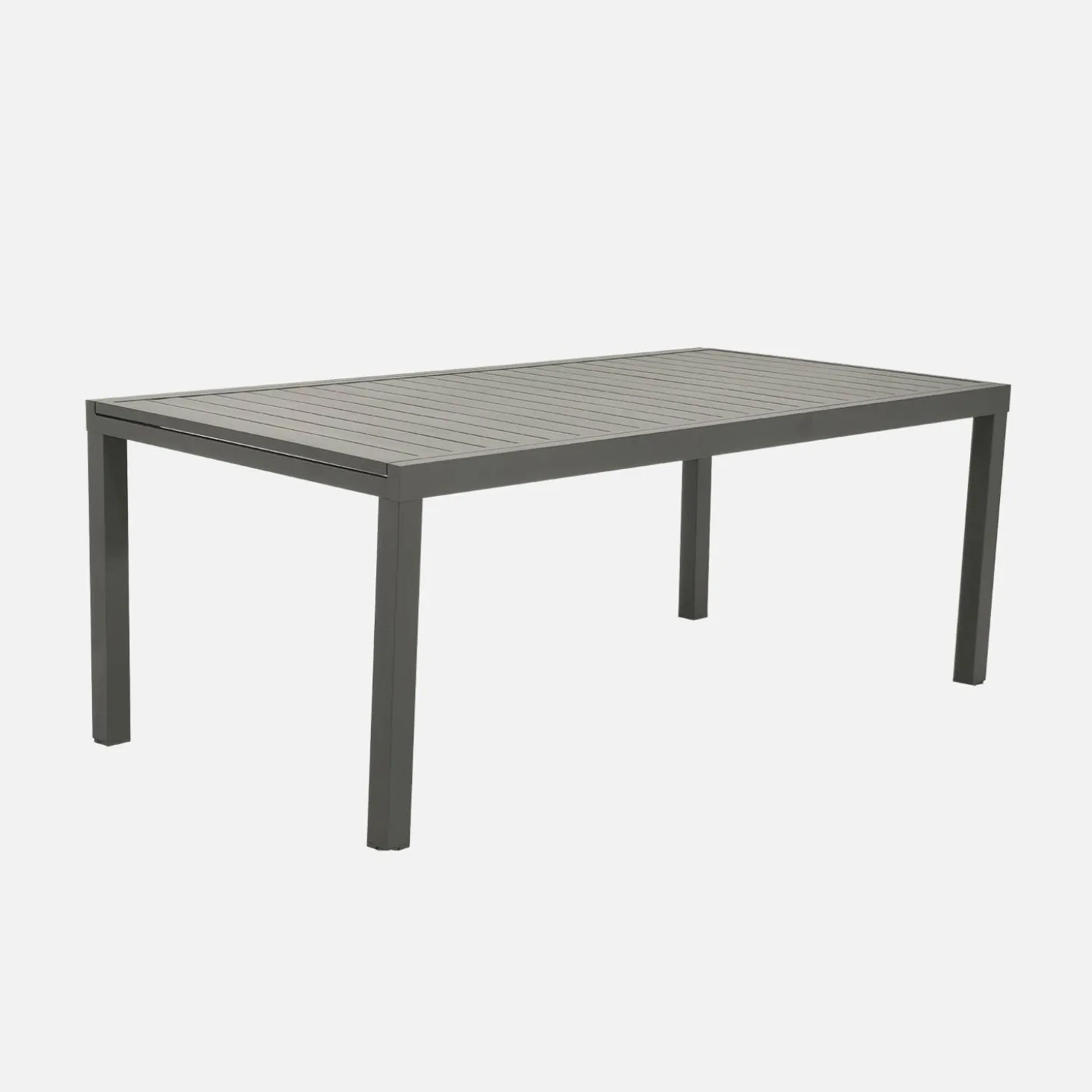 Conjunto de jardim com mesa extensível em alumínio com 10 cadeiras