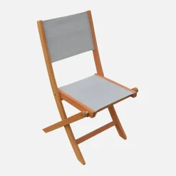 Conjunto de jardim com mesa extensível em madeira de eucalipto com 12 cadeiras