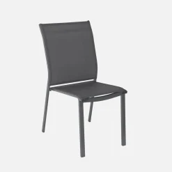 Conjunto de jardim com mesa extensível em alumínio com 4 cadeiras e 2 poltronas