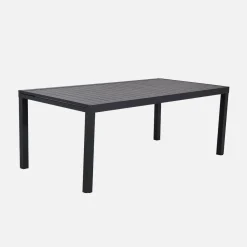 Conjunto de jardim com mesa extensível em alumínio com 10 cadeiras