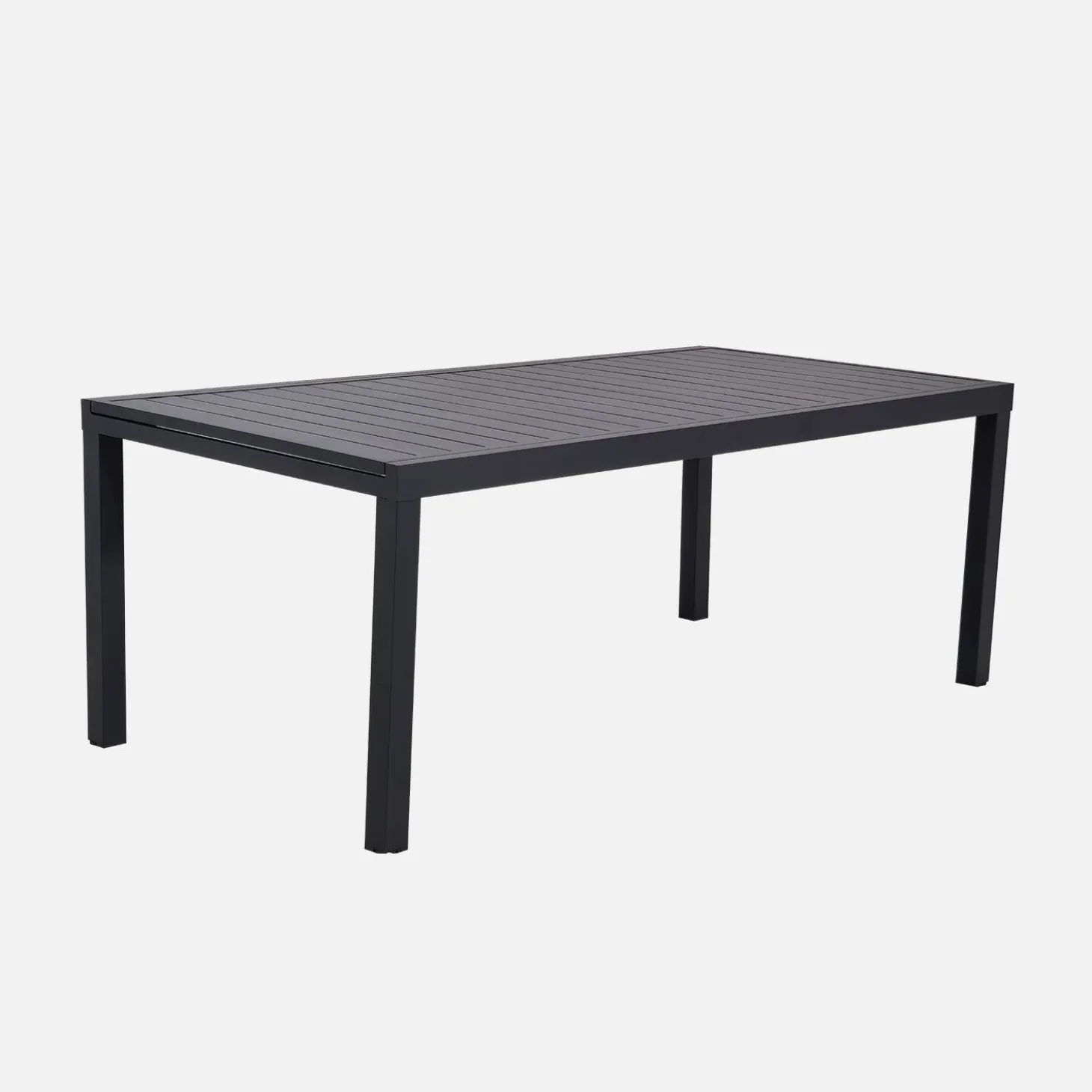 Conjunto de jardim com mesa extensível em alumínio com 10 cadeiras