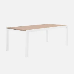 Conjunto de jardim com mesa extensível em alumínio com 10 cadeiras