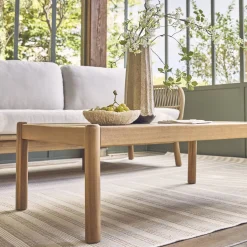 Conjunto de jardim com sofá e poltronas em acácia e corda de 5 lugares