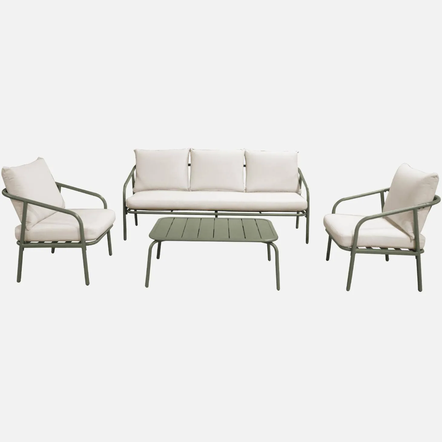 Conjunto de jardim de aço para 5 pessoas