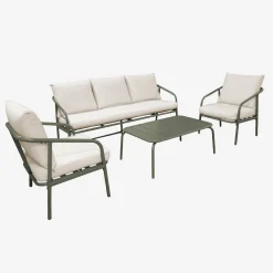 Conjunto de jardim de aço para 5 pessoas