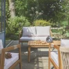 Conjunto de jardim em acácia com cordas para 4 pessoas