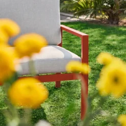 Conjunto de jardim em alumínio, 4 lugares