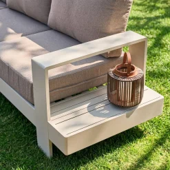 Conjunto de jardim em alumínio, 5 lugares