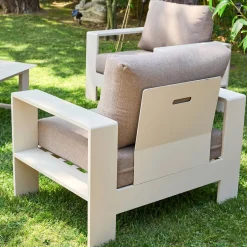 Conjunto de jardim em alumínio, 5 lugares