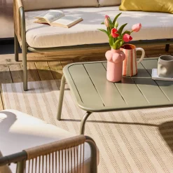 Conjunto de jardim em aço, 4 pessoas
