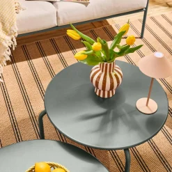 Conjunto de jardim em aço, 7 pessoas