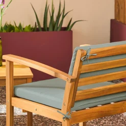 Conjunto de jardim em madeira de acácia, 4 lugares
