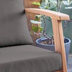 Conjunto de jardim em madeira de acácia, 5 lugares