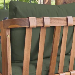 Conjunto de jardim em madeira de acácia para 5 pessoas
