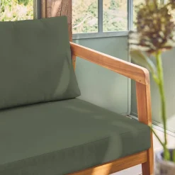 Conjunto de jardim em madeira de acácia para 5 pessoas