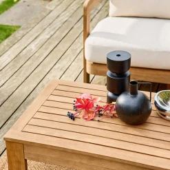 Conjunto de jardim em madeira de acácia, 4 pessoas