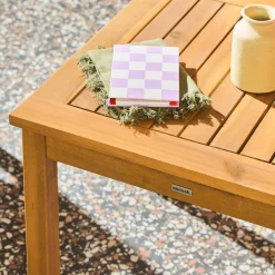 Conjunto de jardim em madeira de acácia, 2 lugares