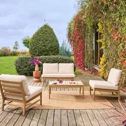 Conjunto de jardim em madeira de acácia , 4 lugares