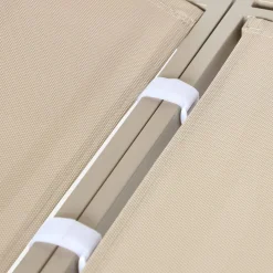 Conjunto de jardim modular em alumínio, 4 lugares