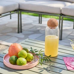 Conjunto de jardim modular em alumínio, 4 lugares