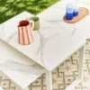 Conjunto de jardim modular em alumínio, 4 lugares