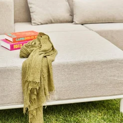Conjunto de jardim modular em alumínio, 4 lugares
