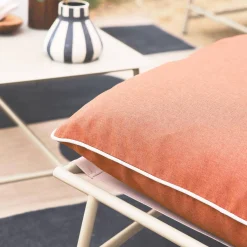 Conjunto de jardim relax em aço e textileno, 4 lugares