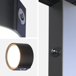 Conjunto de 2 lâmpadas recarregáveis para pérgola