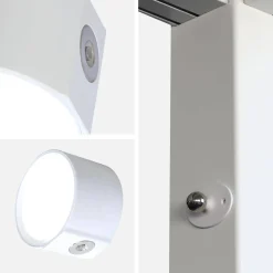 Conjunto de 2 lâmpadas recarregáveis para pérgola