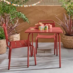 Conjunto de mesa e cadeira para crianças de 2 lugares