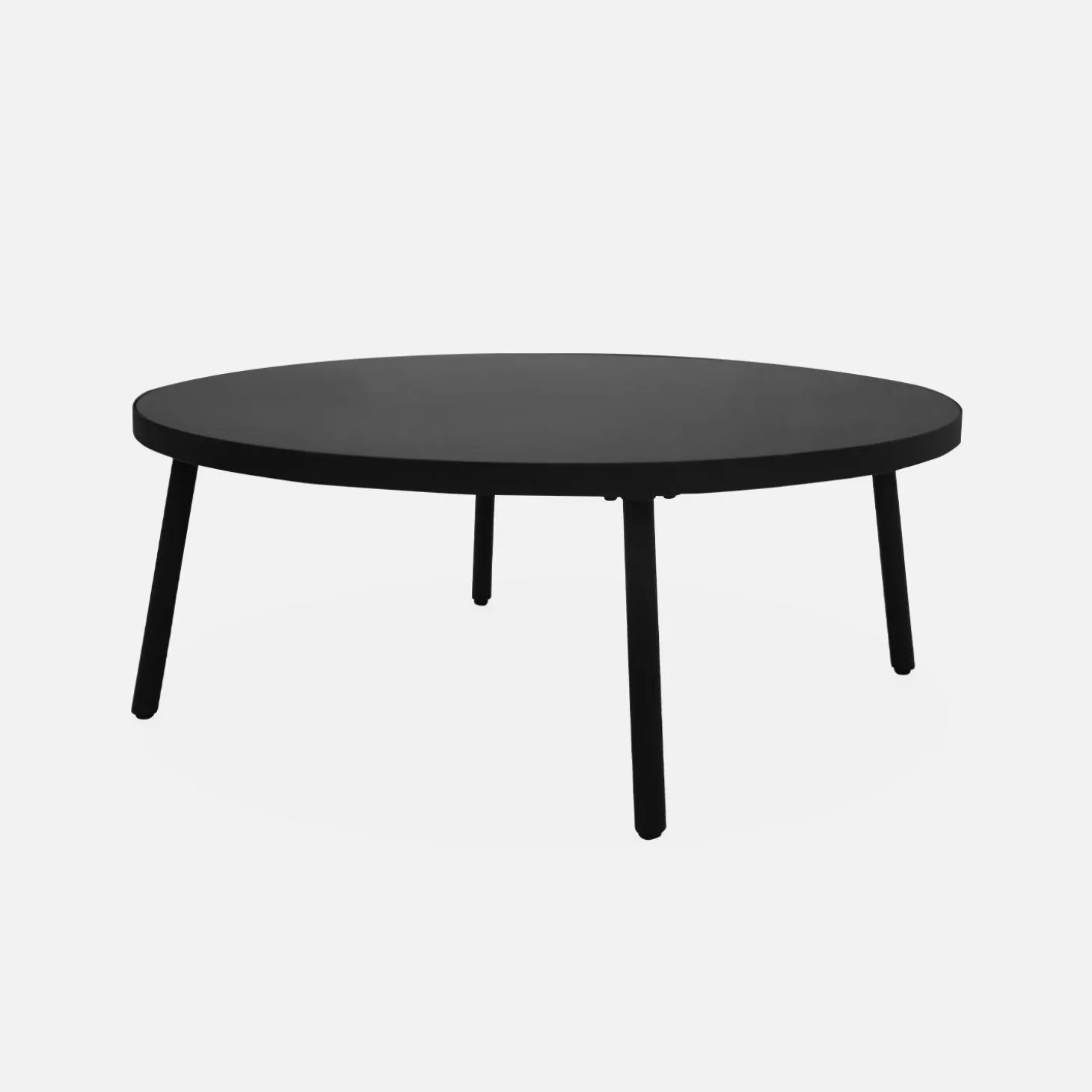 Conjunto de mobiliário de jardim baixo, 4 lugares