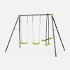 Conjunto de parque infantil com baloiço, 4 lugares