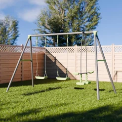Conjunto de parque infantil com baloiço, 4 lugares