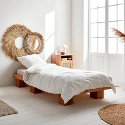 Conjunto de roupa de cama em gaze de algodão branco