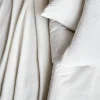 Conjunto de roupa de cama em gaze de algodão branco