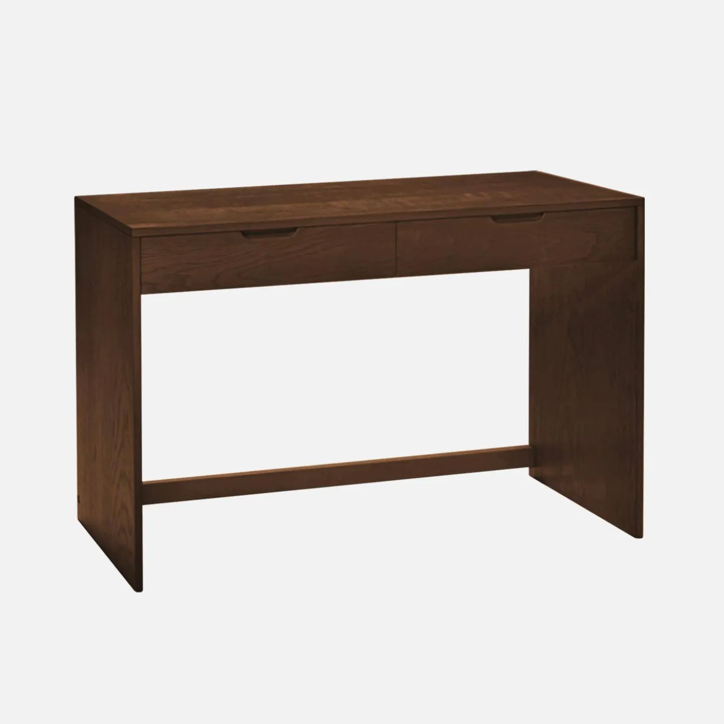 Consola com efeito madeira com 2 gavetas, 120cm