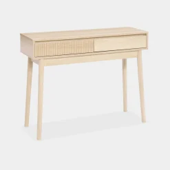 Consola de madeira 2 gavetas