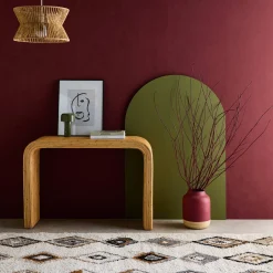 Consola em rotim natural, 110cm