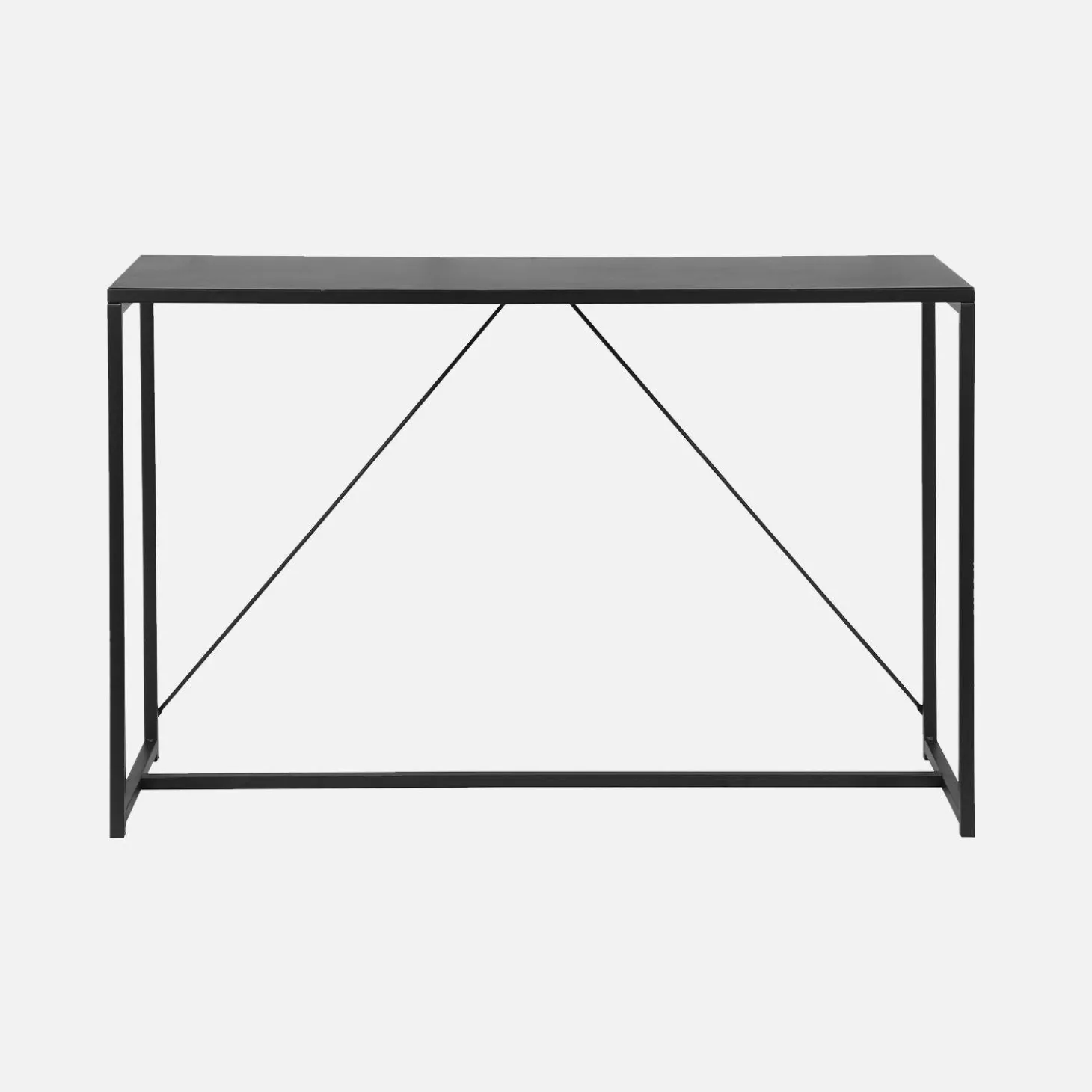 Consola metálica com barra de reforço, 120cm