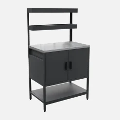 Cozinha exterior de 3 módulos em aço inoxidável