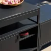 Cozinha exterior de 3 módulos em aço inoxidável