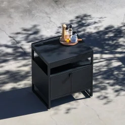Cozinha exterior em aço 2 portas, 80cm