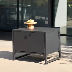 Cozinha exterior em aço 2 portas, 80cm