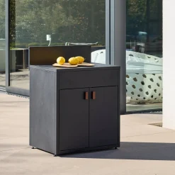 Cozinha externa de aço 2 portas, 80cm