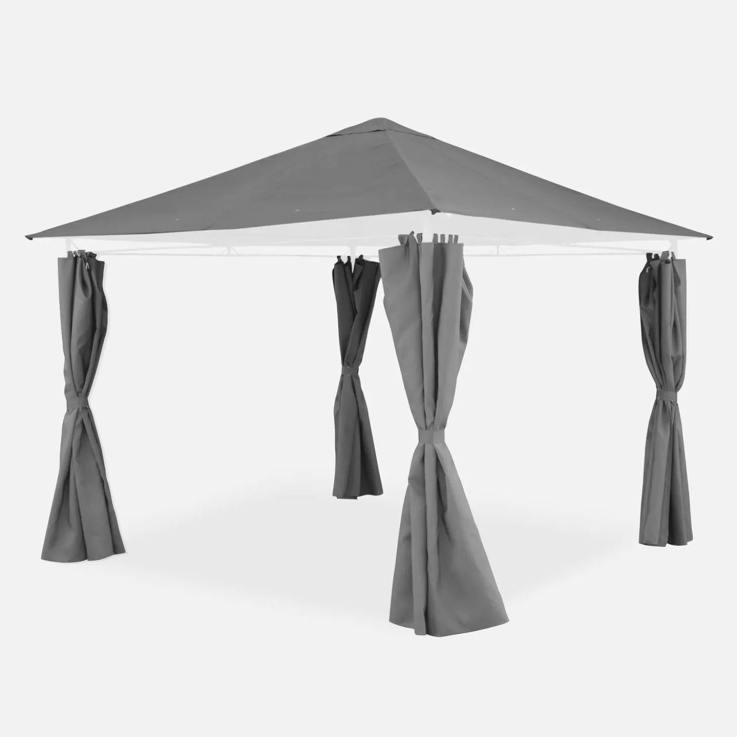 Dossel e cortinas para o caramanchão, Elusa 3x3m