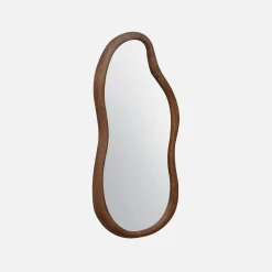 Espelho orgânico em madeira