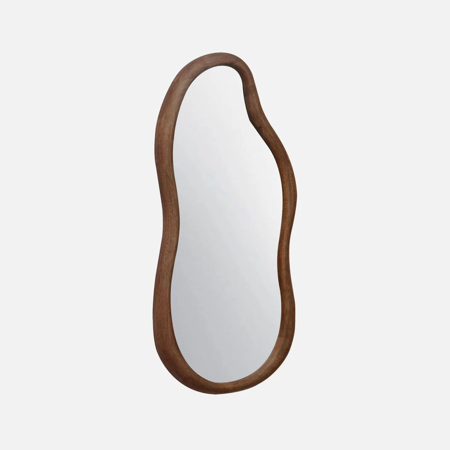 Espelho orgânico em madeira