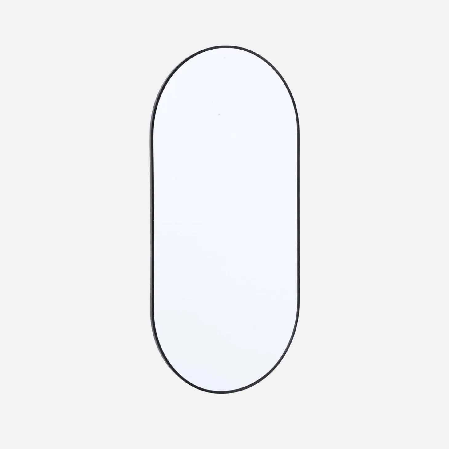 Espelho oval alumínio, 120cm