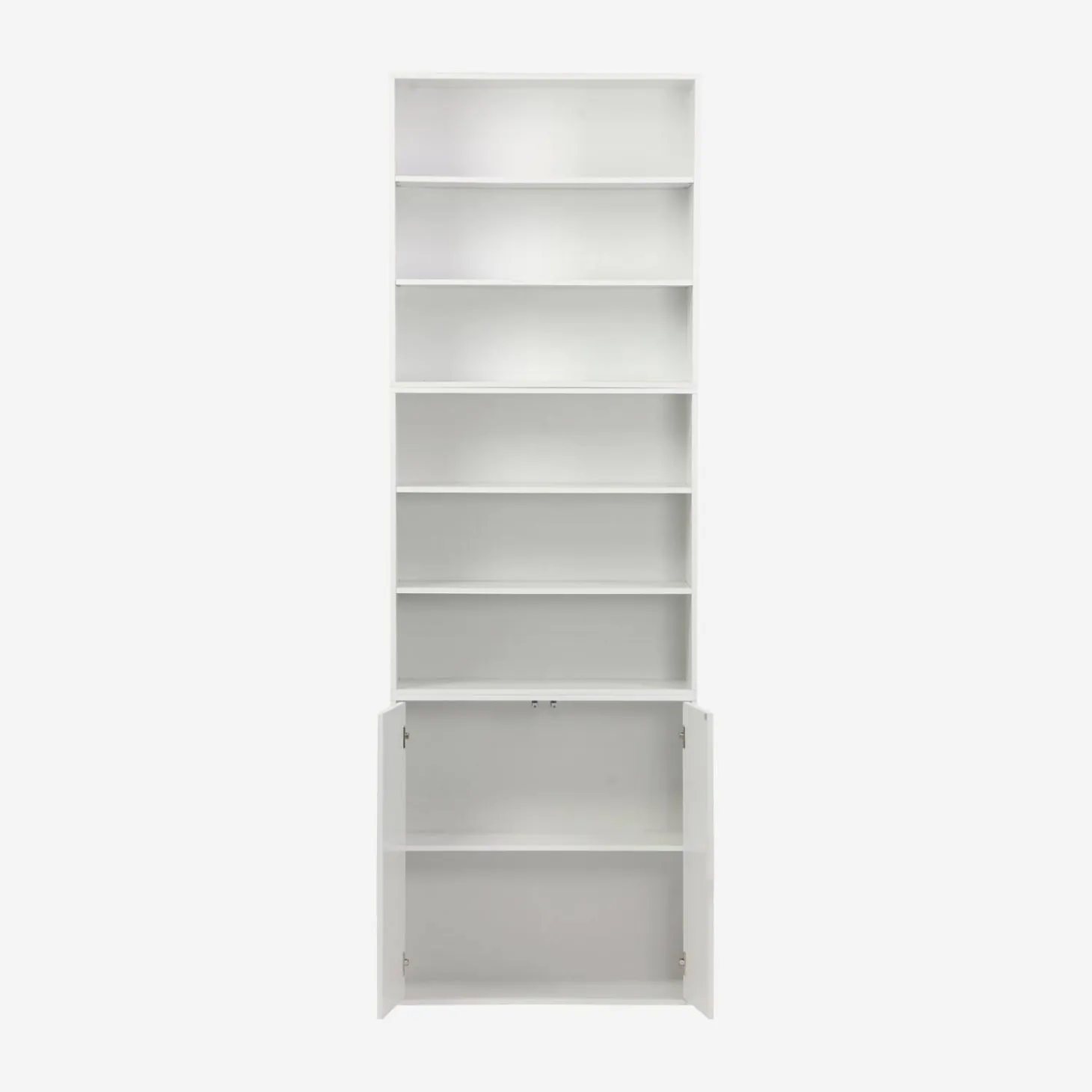 Estante, biblioteca modulável decoração madeira, 2 portas e 5 prateleiras